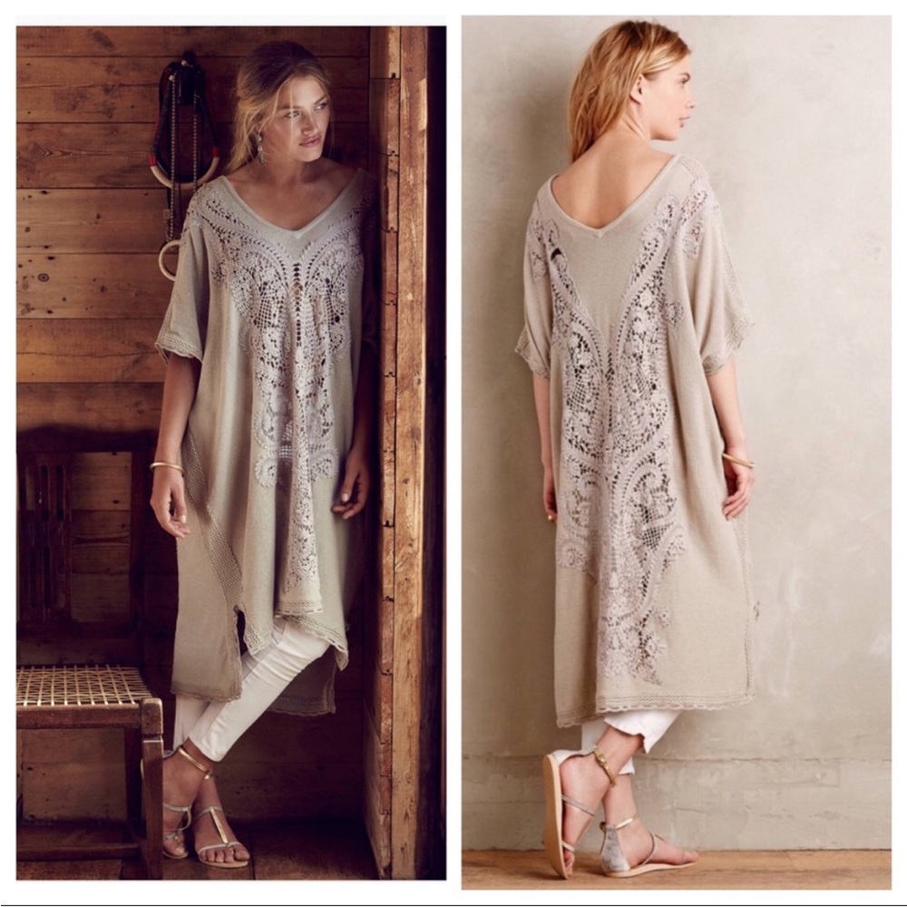 Knitted & Knotted Navan Crochet Kaftan Size M/L